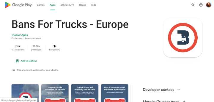 7 mejores aplicaciones para camiones | Bans For Trucks en Google Play