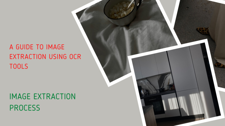 Tecnología OCR | Proceso de extracción de imágenes<br>