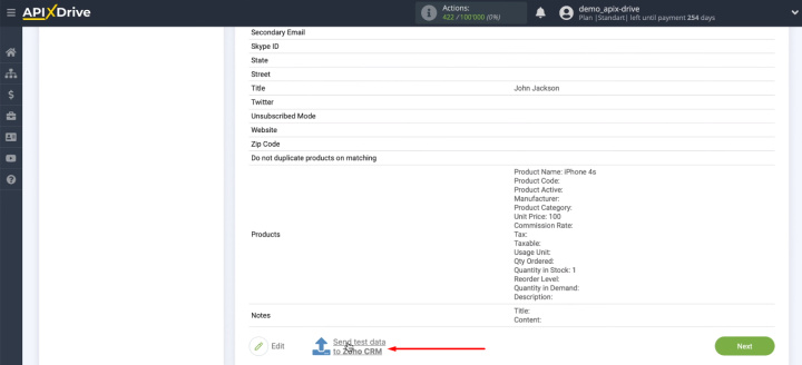 Integración de Google Sheets y Zoho CRM | Envíe datos de prueba a Zoho CRM