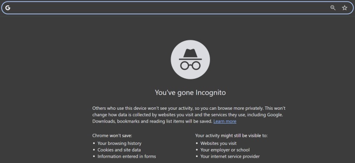 New Incognito window