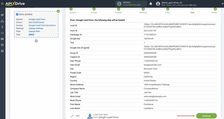 Integración de Google Lead Form y Trello | Un ejemplo de los datos que se acaban de generar Integración de Google Lead Form y Trello | Un ejemplo de los datos que se acaban de generar