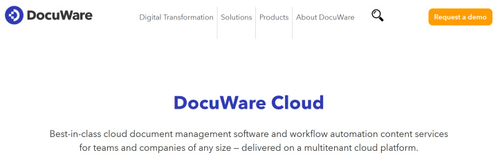 Software de gestión de documentos | DocuWare Cloud