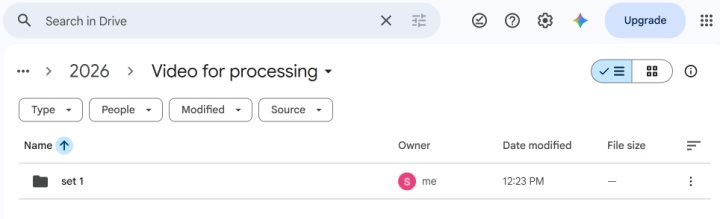 Появление новой папки в Google Drive Появление новой папки в Google Drive