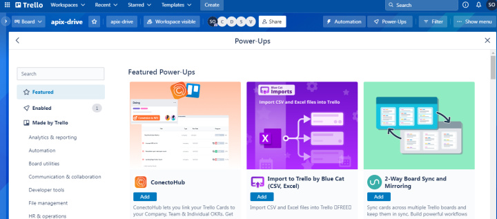 Управление проектами в Trello | Power-Ups