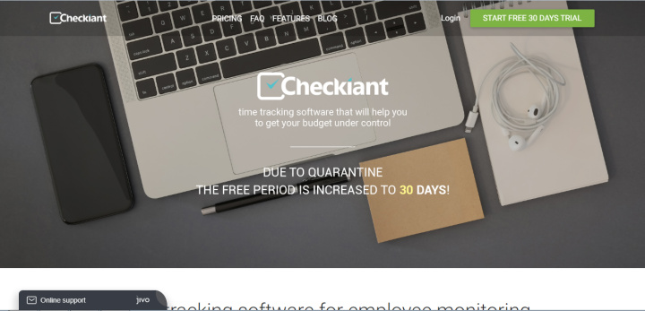 Приложение для отслеживания продуктивности Checkiant
