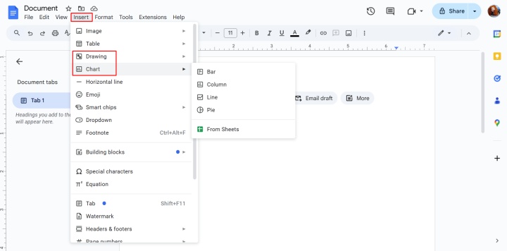 Советы по форматированию в Google Docs | Вставка диаграмм и графиков Советы по форматированию в Google Docs | Вставка диаграмм и графиков