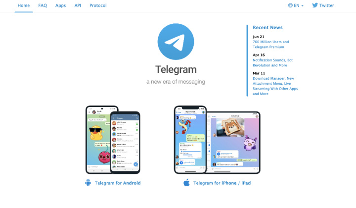 Telegram&nbsp;official site