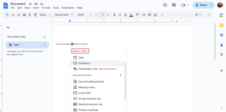 Советы для Google Docs | Смарт-чипы Советы для Google Docs | Смарт-чипы