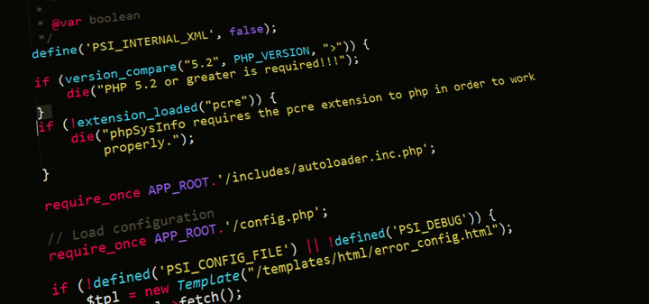 Обзор языка программирования PHP | Фрагмент кода