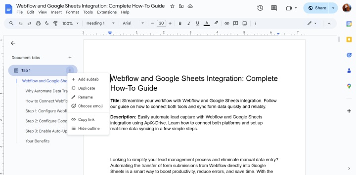 Советы по форматированию в Google Docs | Вкладки Советы по форматированию в Google Docs | Вкладки