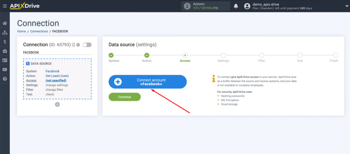 Интеграция Facebook и Salesforce | Подключите аккаунт Facebook к ApiX-Drive