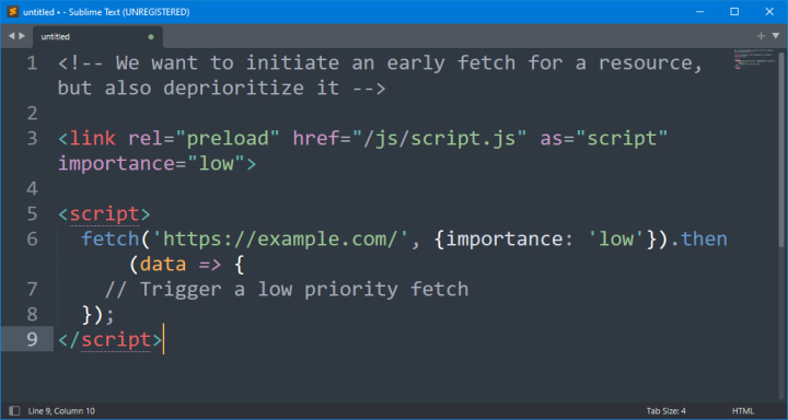 Что дает новый HTML-атрибут Importance | Пример использования Importance в скрипте JavaScript