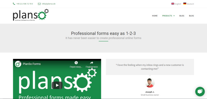Приложения для создания онлайн-форм | PlanSo Forms