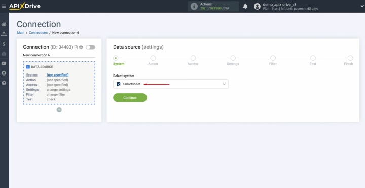 Выберите Smartsheet Выберите Smartsheet