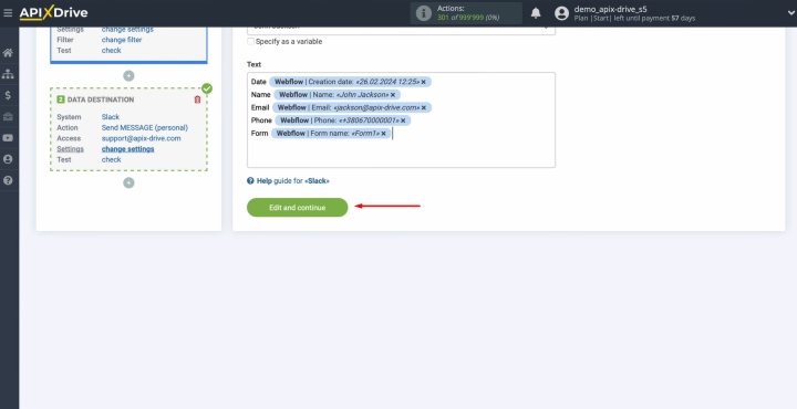 Нажмите кнопку Edit and continue Нажмите кнопку Edit and continue