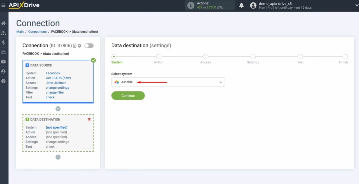 Выберите Airtable Выберите Airtable