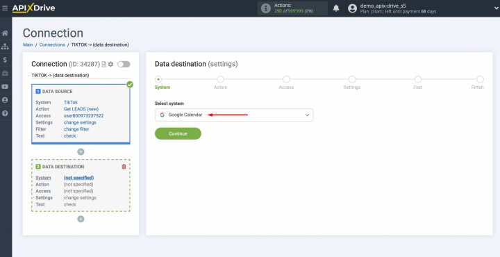 Виберіть Google&nbsp;Calendar
