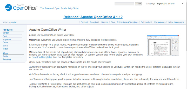 Найкращі аналоги Microsoft Word | Apache OpenOffice