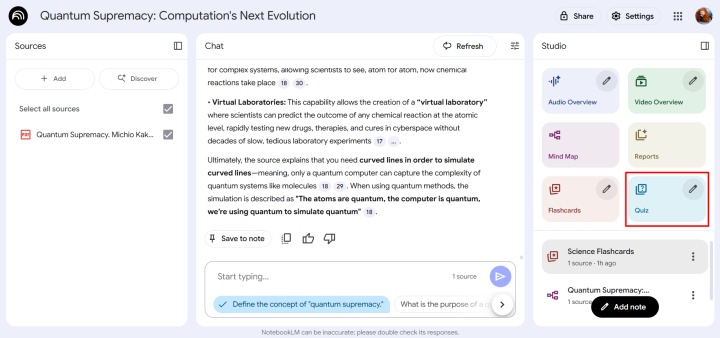 Інструмент Quiz