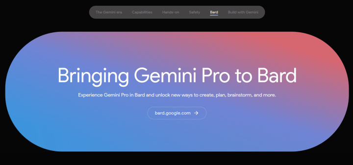 Gemini Pro вже впроваджена у Bard