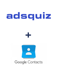 Einbindung von ADSQuiz und Google Contacts