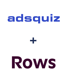 Einbindung von ADSQuiz und Rows