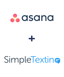 Einbindung von Asana und SimpleTexting