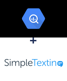 Einbindung von BigQuery und SimpleTexting