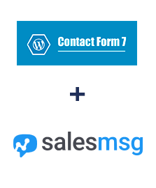 Einbindung von Contact Form 7 und Salesmsg