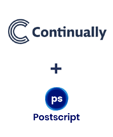 Einbindung von Continually und Postscript