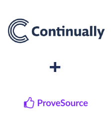 Einbindung von Continually und ProveSource