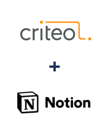 Einbindung von Criteo und Notion