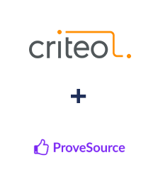 Einbindung von Criteo und ProveSource