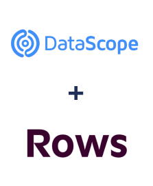 Einbindung von DataScope Forms und Rows