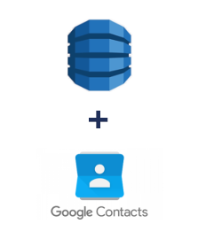 Einbindung von Amazon DynamoDB und Google Contacts