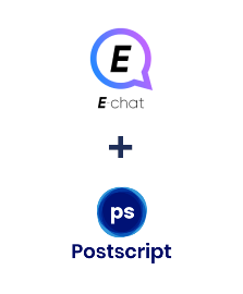 Einbindung von E-chat und Postscript