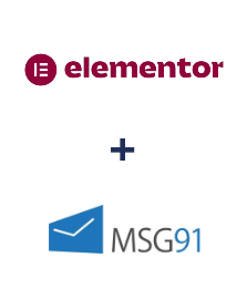 Einbindung von Elementor und MSG91