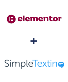 Einbindung von Elementor und SimpleTexting