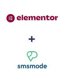 Einbindung von Elementor und smsmode