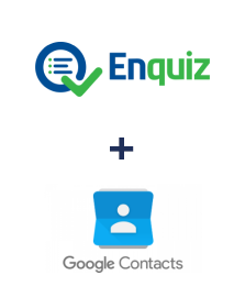 Einbindung von Enquiz und Google Contacts