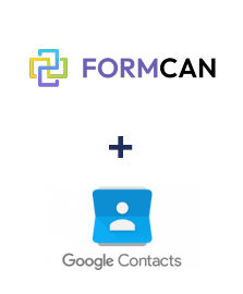 Einbindung von FormCan und Google Contacts