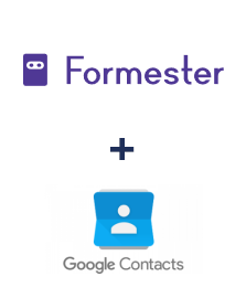 Einbindung von Formester und Google Contacts