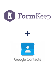 Einbindung von FormKeep und Google Contacts