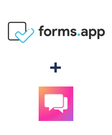 Einbindung von forms.app und ClickSend