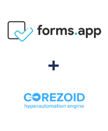 Einbindung von forms.app und Corezoid