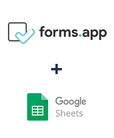 Einbindung von forms.app und Google Sheets