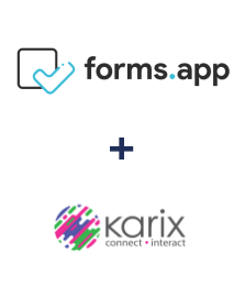 Einbindung von forms.app und Karix