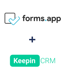 Einbindung von forms.app und KeepinCRM