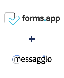 Einbindung von forms.app und Messaggio