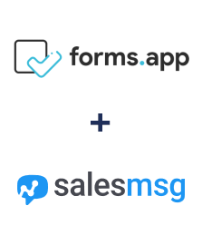 Einbindung von forms.app und Salesmsg